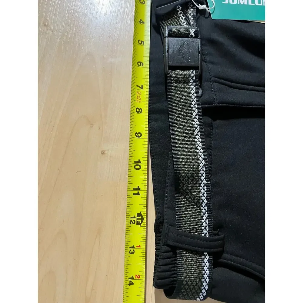 JOMLUN Cargo Pants Kids Size L Black Softshell Hiking Outdoor Travel Tactical